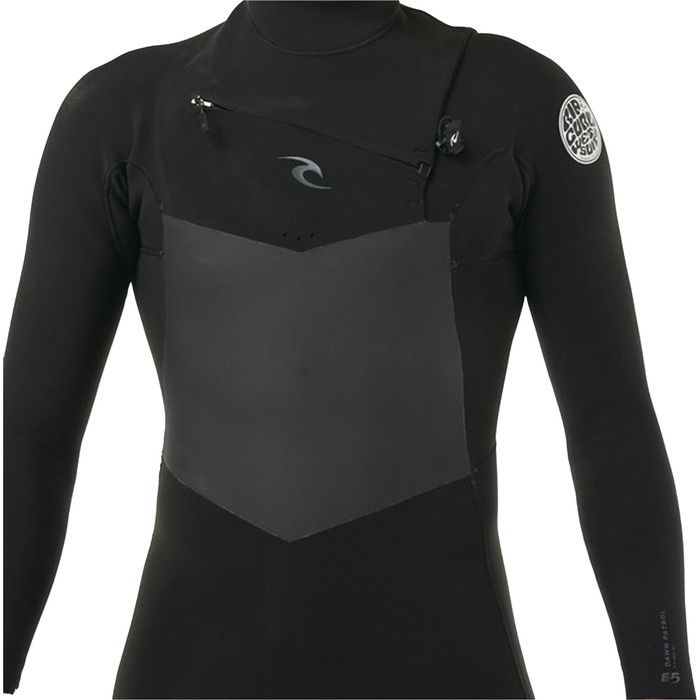 2024 Rip Curl Hombres Dawn Patrol 5/3mm Chest Zip Neopreno 156MFS - Black